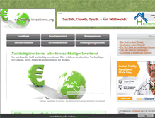 Tablet Screenshot of nachhaltig-investieren.org